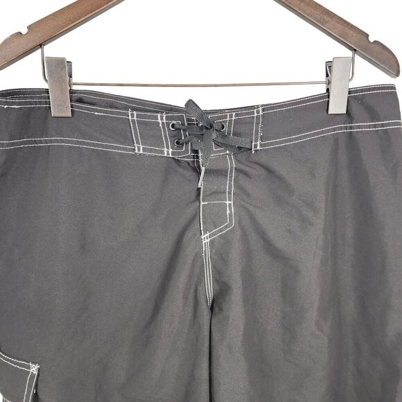 Dolfin Black Swim‎ Board Shorts Men's Size 36 Black - Picture 5 of 8